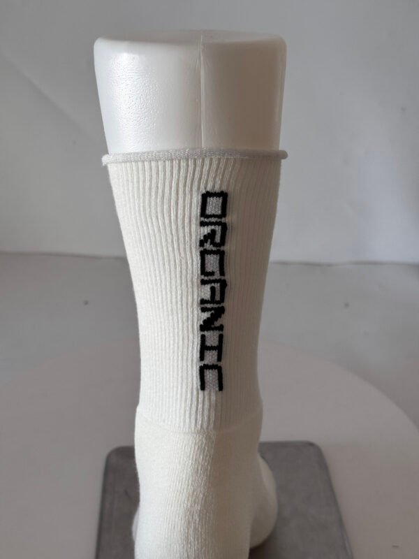 Raw Edge Crew Sock - Bone